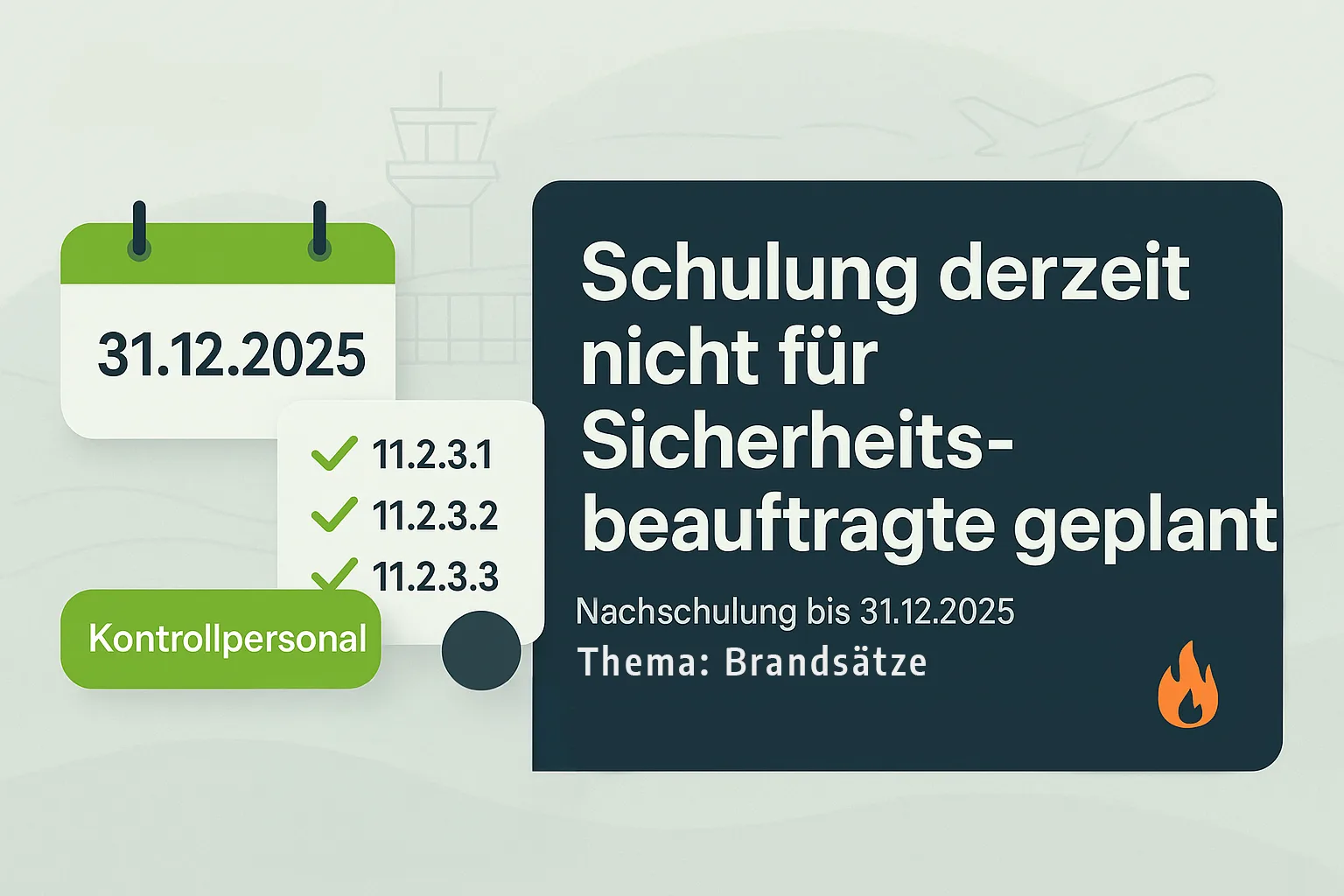 Schulung derzeit nicht für Sicherheitsbeauftragte geplant