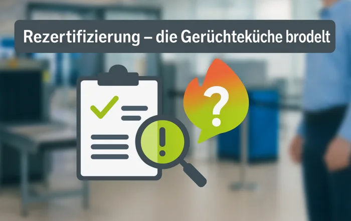 Rezertifizierung - die Gerüchteküche brodelt