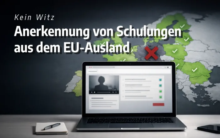 Anerkennung von Schulungen